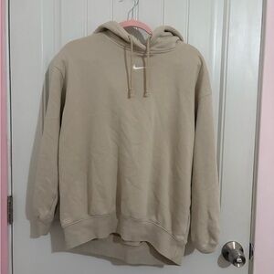 Nike Women's Beige Hoodie Sweater